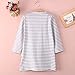 Little Girls Spring Long Sleeve Striped Hedgehog A-line Dress