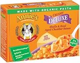 Annies Homegrown Deluxe Shells & Real Aged Wisconsin Cheddar, 11-Ounce Boxes (Pack of 12)
