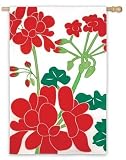 Geraniums Garden Flag