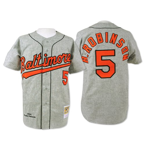 Baltimore Orioles Authentic 1966 Brooks Robinson Road Jersey By Mitchell & Ness 44
