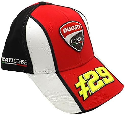 Andrea Iannone 29 Ducati Team Moto GP White, Red Black Cap Official 2015