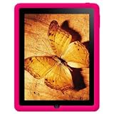 Amzer Silicone Skin Jelly Case for Apple iPad Tablet,(Hot Pink)