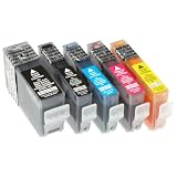 KMP C15V Tintenpatronen   (ersetzt BCI-3eBK, BCI-6BK, BCI-6C, BCI-6M, BCI-6Y)1 x black 3eBK, 1 x black 6BK, 1 x cyan 6C, 1 x magenta 6M, 1 x yellow 6Yvon "KMP PrintTechnik"