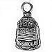 GuardianÂ® TRY BURNING THIS A*****E US Flag Motorcycle Biker Luck Gremlin Riding Bell or Key Ring