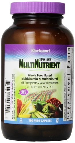 Bluebonnet Super Earth Multi-Nutrient Formula Iron Free Mini Caplets, 180 Count Bluebonnet Super Earth Multi-Nutrient Formula Iron Free Mini Caplets, 180 Count