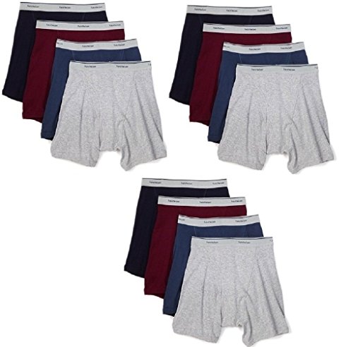 Fruit of the Loom Men's Boxer Briefs 100% Cotton Underwear