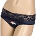 NCAA Denver Broncos Ladies Nostalgia Lace Trim Panties - Navy Blue