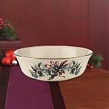 Lenox Winter Greetings Gold Banded Ivory China All Purpose Bowl