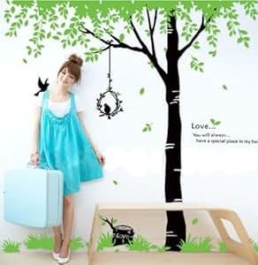 Fuloon Wandtattoo baum Wandaufkleber Sticker Wandtattoo Schlafzimmer