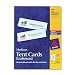 Avery Laser & Ink Jet 2 1/2 x 8 1/2 Inch White Tent Cards 100 Count (5305)