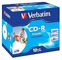 Verbatim 43325 CD-R Printable 52x 10pack, Individually cased