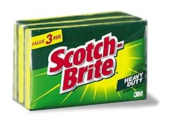 Scotch-Brite Heavy Duty Scrub Sponge, 3-Count Sponges (Pack of 8)