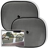 Set of 2 Car Window Sun Shade Visors - Suction Cup