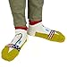 kilofly Thick Lips Pirate Low Cut Cotton Socks Set of 5 Pairs, with Voodoo Doll