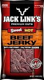 Jack Link's Beef Jerky, Sweet & Hot, 3.65-Ounce Packages (Pack of 6)