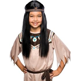 CHILD Pocahontas Costume Wig