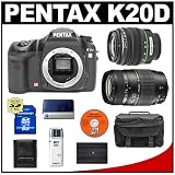 Pentax K20D Digital SLR Camera with Pentax SMC DA 18-55mm AL II Zoom Lens + Tamron 70-300mm Di LD Macro Lens + 8GB SDHC Card + Spare D-LI50 Battery + Case + Cameta Bonus Accessory Kit
