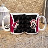 NHL Phoenix Coyotes 15-Ounce White Silhouette Mug (2 Pack)