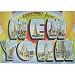 Cavallini Greetings from New York Gift Wrap Decoupage paper,vintage look poster or print
