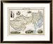 Map of Tibet Mongolia and Manchuria Framed Art Poster Print by J. Rapkin, 33x27