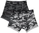 Bench Mens Two Pack Camo Boxer Short Grey/Charcoal
