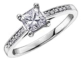 Princess Cut Diamond Engagement Ring 3/10 Carat