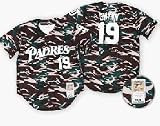 2001 San Diego Padres Throwback Alternate Jersey from Mitchell & Ness with #19 and 'Gwynn' on the Je