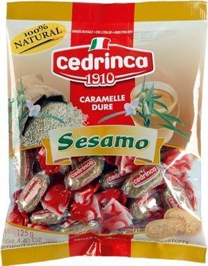 Cedrinca Sesamo Candies Bags 4.40 oz Ounces (Pack of 24) FULL CASE