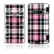 Pink Plaid Design Protective Skin Decal Sticker for LG enV2 VX9100 Cell Phone