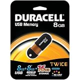 New- DURACELL DU-Z08GCAN3N-C CAPLESS USB WITH TWICE (8GB)