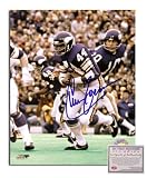 Chuck Foreman NFL Minnesota Vikings Hand Signed 8x10 Photograph Purple Jersey