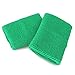 Mallofusa 10 Pack Colorful Sports Basketball Football Absorbent Wristband Party Outdoor Activity (Green)