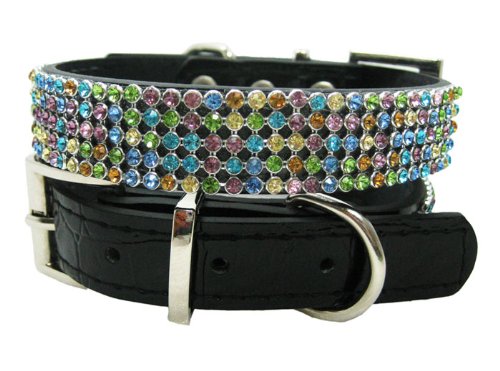 Bella's Swarovski Multi-Color Crystal Luxury Leather Rhinestone
