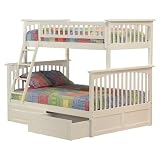 Kitchen: Medium picture for Columbia Twin/Full Bunk Bed with Under Bed Drawers   White