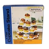 Imperial 4 Tier Plastic Cupcake / Dessert Stand - Up to 24 Cupcake Holder Stand White
