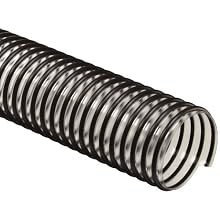 Flex-Tube PV PVC Duct Hose, Clear, For Use With Fume, Dust
