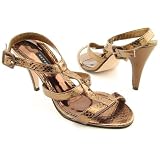 CAPARROS Beau 2 Bronze Heels Slides Shoes Ladies 10 by CAPARROS