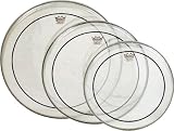 Remo Pinstripe Tom Drumhead Pack, Standard Clear, 12, 13, 16-inch