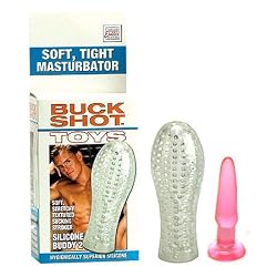 California Exotics / Swedish Erotica Buck Shot Toys Silicone Buddy 2 Masturbator Adult Sex Toy Kit