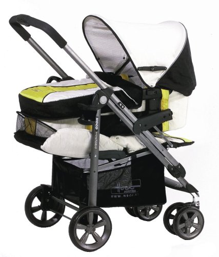 Hoco SPL08-169-B&W12 - Monterio Kombi Black&White Gelb - City Kombi inkl. Kinderwagen - Kasten, inkl. Adapter f. Babyschale Twin 0+, Luftkammerr&auml;d ...