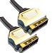 5 Metre Metal Plug, Gold Plated, OFC Scart Cable 5M Lead