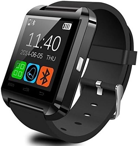 DoFine Bluetooth Android Smart Mobile Phone U8 Wrist Watch - Black