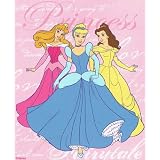 Disney Princess Blanket Junior Size 50" X 60" Micro Fiber Thick Soft Fleece Throw