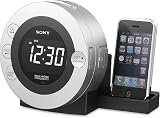 Sony ICFCD3iP CD Clock Radio for iPod and iPhone (Silver)