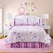Veratex Bedding Collection Star Dance Glowin The Dark Comforter Set, Pink Multi, Queen Size