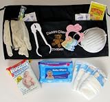 Daddy's Diaper Toolbelt Baby Shower Gift with Pink Trim