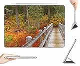 iPad Mini 3 / Mini 2 / Mini Case   Transparent Back Cover - mckenzie river trail bridge, in oregon - [Auto Wake/Sleep Function] [Ultra Slim] [Light Weight]