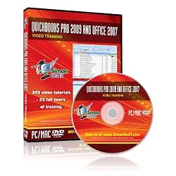 QuickBooks Pro 2009 and Microsoft Office 2007 Training DVD - Video Training Tutorials for QuickBooks Pro 2009, Excel, Word, PowerPoint, Outlook, and Access 2007 by Simon Sez IT