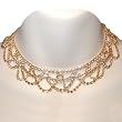 Austrian Crystal Necklace in a Gold Setting