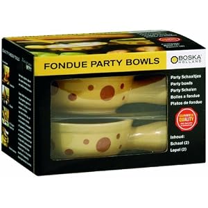 Boska Holland Cheesy Fondue Bowls includes 2 Spoons by Boska Holland
